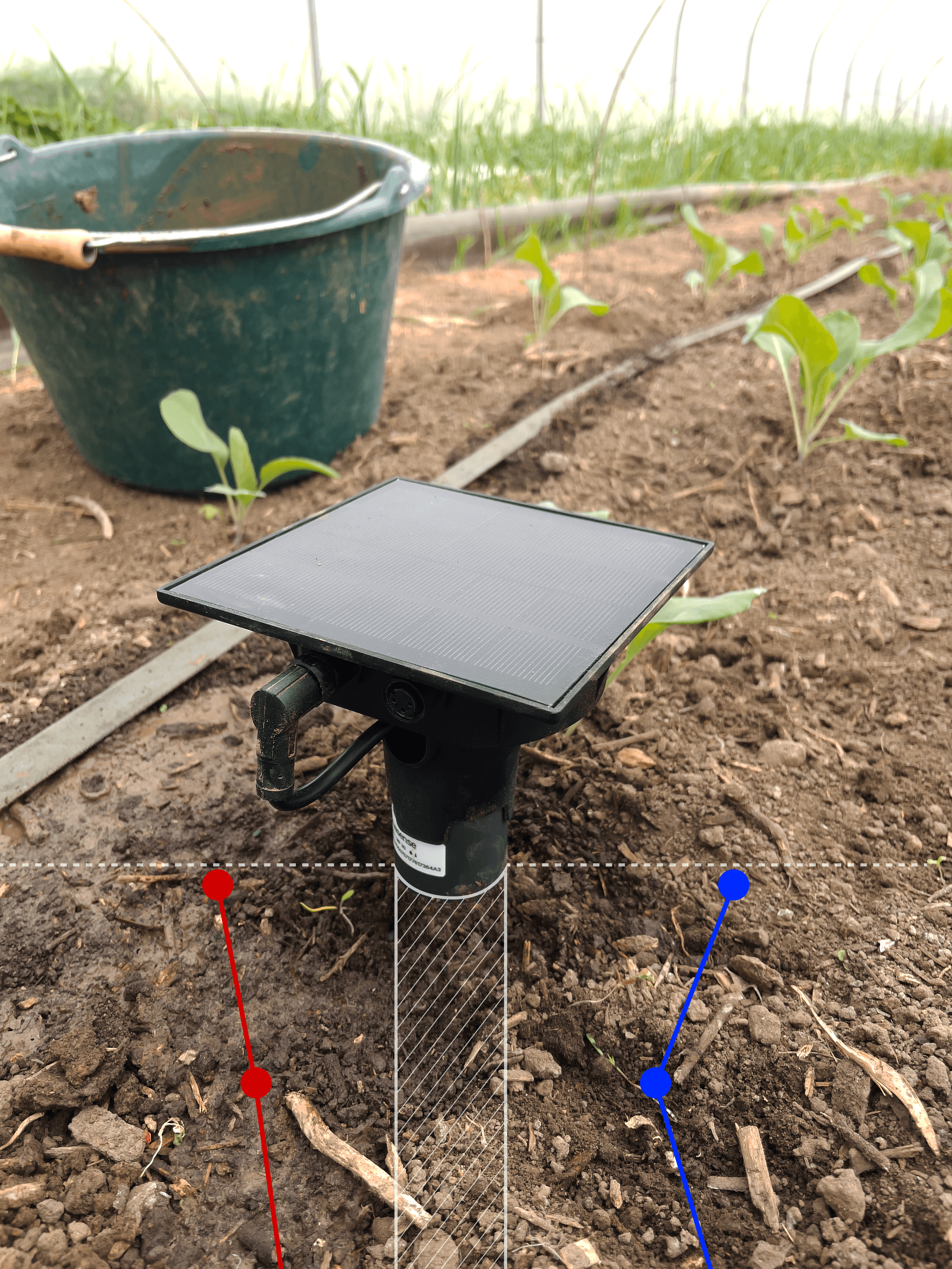AKS probe installed in the field